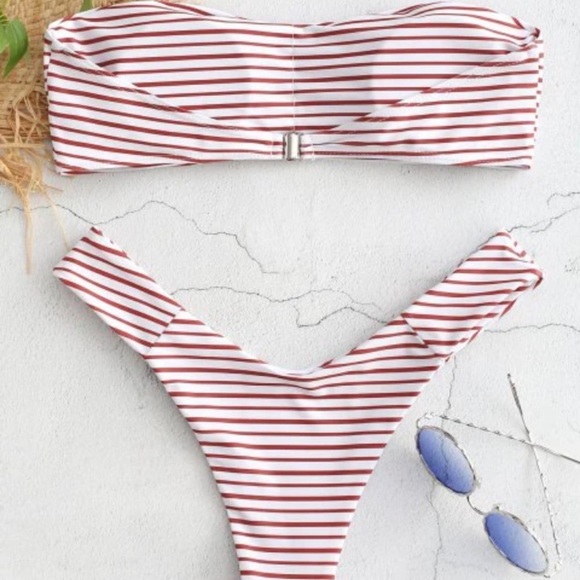 ZAFUL NWT Sexy striped bikini set size medium - Picture 2 of 10
